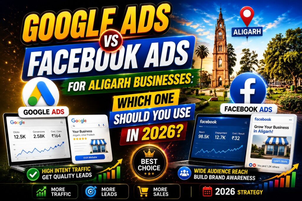 Google Ads vs Facebook Ads for Aligarh Businesses